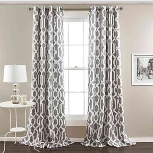 Pair of EDWARD TRELLIS 108-INCH ROOM DARKENING